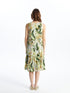 LC Waikiki Crew Neck Floral Strap A-Line Women's Dress